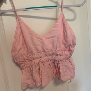 Pink boutique crop tank